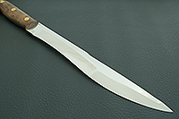 Нож Боярин цельнометаллический накладки орех, 95х18, цельнометаллический : фото 2