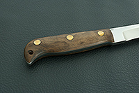 Нож Боярин цельнометаллический накладки орех, 95х18, цельнометаллический : фото 4