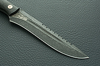 Нож Ирбис накладки карбон, s390, цельнометаллический : фото 4