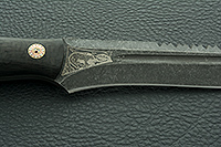 Нож Ирбис накладки карбон, s390, цельнометаллический : фото 8