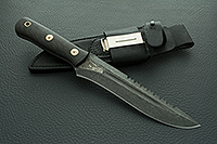 Нож Ирбис накладки карбон, s390, цельнометаллический : фото 10