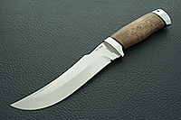 Нож Клык стабилизированная карельская береза, 95х18, алюминий : фото 2