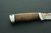 Нож Клык стабилизированная карельская береза, 95х18, алюминий : фото 5