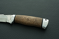 Нож Клык стабилизированная карельская береза, 95х18, алюминий : фото 6