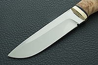 Нож Полярный кап березовый, 95х18, латунь : фото 3