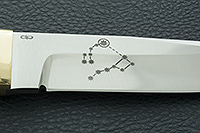 Нож Полярный кап березовый, 95х18, латунь : фото 9