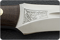 Нож Ирбис накладки текстолит
, эп-766, цельнометаллический : фото 6