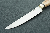 Кухонный нож Овощной карельская береза, 95х18, латунь : фото 3