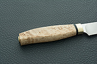 Кухонный нож Овощной карельская береза, 95х18, латунь : фото 5