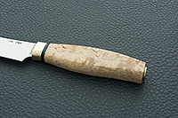 Кухонный нож Овощной карельская береза, 95х18, латунь : фото 6