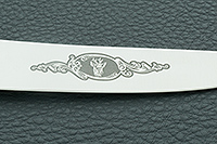 Кухонный нож Овощной карельская береза, 95х18, латунь : фото 9