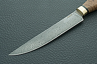 Кухонный нож Овощной стабилизированная карельская береза, zdi-1016, латунь : фото 3