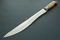Нож Боярин цельнометаллический накладки орех, 100х13м, цельнометаллический : фото 2