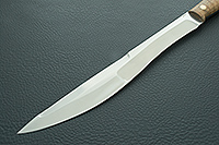 Нож Боярин цельнометаллический накладки орех, 100х13м, цельнометаллический : фото 3