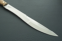 Нож Боярин цельнометаллический накладки орех, 100х13м, цельнометаллический : фото 4