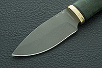 Нож Добрый стабилизированная карельская береза, cpr, латунь : фото 3