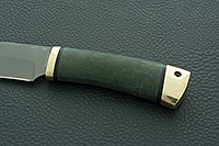 Нож Добрый стабилизированная карельская береза, cpr, латунь : фото 6