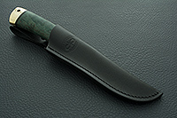 Нож Добрый стабилизированная карельская береза, cpr, латунь : фото 9