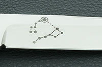 Нож Полярный стабилизированная карельская береза, elmax, латунь : фото 8