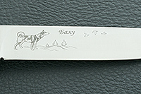 Нож Бекас ЦМ накладки микарта, 100х13м, цельнометаллический : фото 6