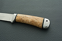Нож Лиса карельская береза, n690, нержавеющая сталь : фото 6