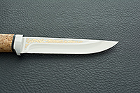 Нож Лиса карельская береза, n690, нержавеющая сталь : фото 8