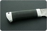 Нож Робинзон-1 наборная кожа, aus-8, алюминий : фото 3