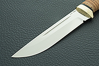 Нож Бекас береста, k390, латунь : фото 3
