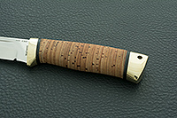 Нож Бекас береста, k390, латунь : фото 6