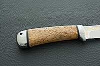 Нож Лиса карельская береза, 95х18, нержавеющая сталь : фото 4