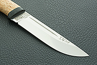 Нож Бекас карельская береза, elmax, текстолит : фото 4