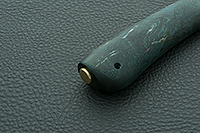 Нож Лиса стабилизированная карельская береза, elmax, латунь : фото 7