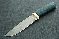 Нож Турист стабилизированная карельская береза, zdi-1016, латунь : фото 2