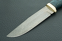 Нож Турист стабилизированная карельская береза, zdi-1016, латунь : фото 3