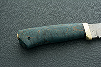 Нож Турист стабилизированная карельская береза, zdi-1016, латунь : фото 5