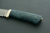 Нож Турист стабилизированная карельская береза, zdi-1016, латунь : фото 6