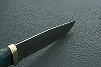 Нож Турист стабилизированная карельская береза, zdi-1016, латунь : фото 8