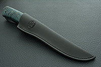 Нож Турист стабилизированная карельская береза, zdi-1016, латунь : фото 10