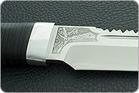 Нож Робинзон-1 наборная кожа, 95х18, алюминий : фото 5