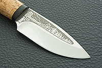 Нож Добрый карельская береза, elmax, текстолит : фото 4
