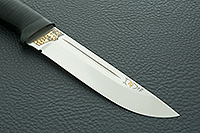 Нож Бекас наборная кожа, 95х18, текстолит : фото 2