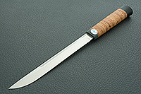 Нож Бурятский средний береста, 100х13м, текстолит : фото 2