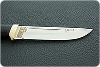 Нож Бекас наборная кожа, 95х18, латунь : фото 4