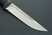 Нож Лиса наборная кожа, 100х13м, текстолит : фото 4