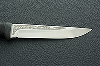 Нож Лиса наборная кожа, 100х13м, текстолит : фото 8