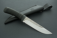 Нож Лиса наборная кожа, 100х13м, текстолит : фото 10