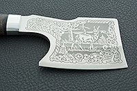 Топорик стабилизированная карельская береза, 50х14мф, алюминий : фото 8