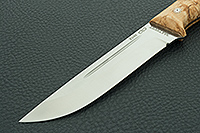 Нож Бекас ЦМ накладки стабилизированная карельская береза, 100х13м, цельнометаллический : фото 3