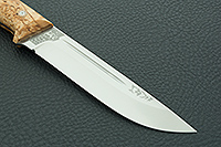 Нож Бекас ЦМ накладки стабилизированная карельская береза, 100х13м, цельнометаллический : фото 4