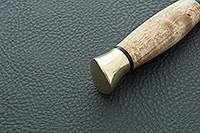 Нож Финка-3 карельская береза, elmax, латунь : фото 6